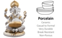 Lladro Mridangam Ganesha Golden Re-Deco Figurine